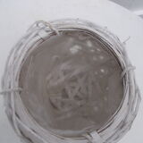 Round wicker pot cover