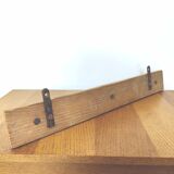 Wooden wall coat rack 3 hexagonal hooks