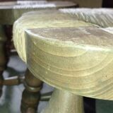 Pair of straw stools