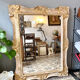 Large gilded wooden mirror