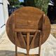 Petite table vigneronne ronde rabatable
