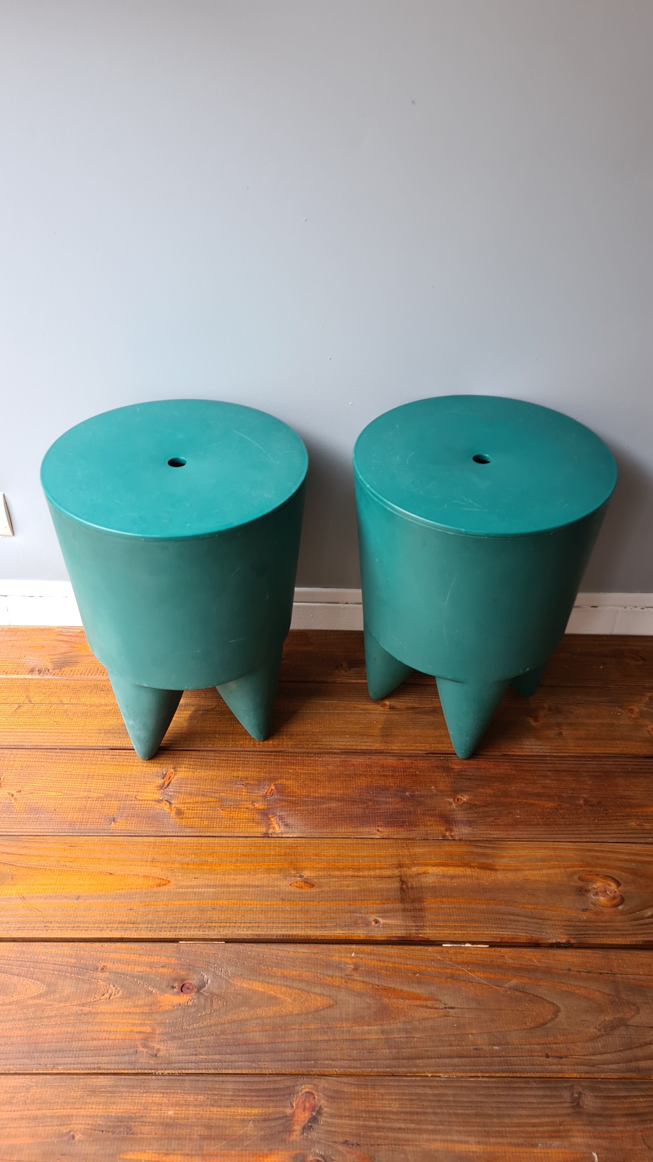 Pair of Bubu stools by Philippe Starck