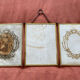 Antique Triptych Mirror