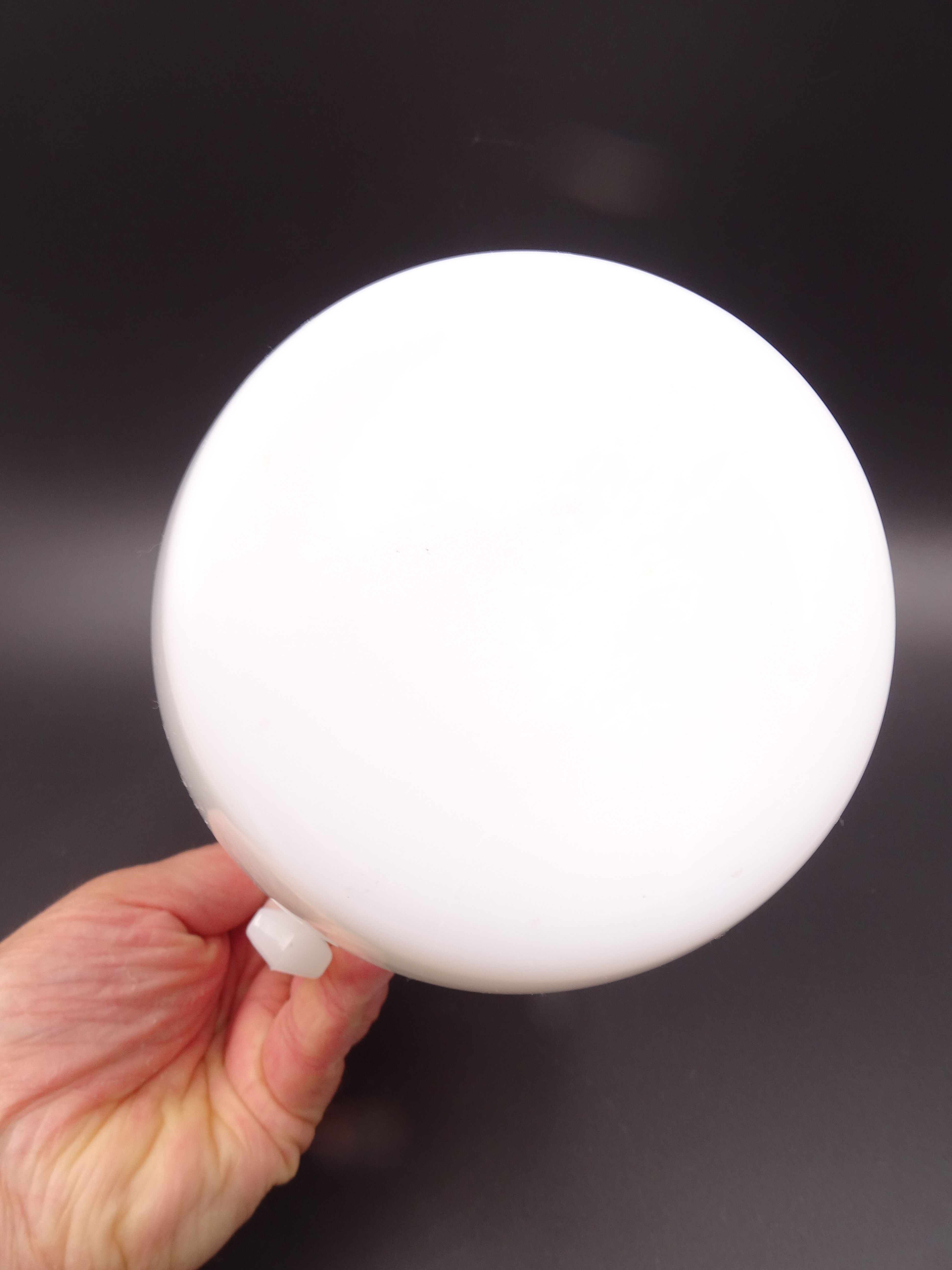 Pitcher or broc in opaline Arcopal fruit décor 1970