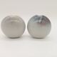 Duo 2 Vase Soliflore Lenticular Glazed Stoneware Grey Blue Purple Ceramic