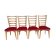 Série de 4 chaises art déco