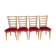 Série de 4 chaises art déco