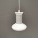 Lampe en verre opale à double couche, produite à Holmegaard Glassworks pour Lyskaer Lighting, Danemark, années 70
