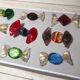 9 Murano glass candies