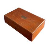 Ancien coffret compas laiton XlXème