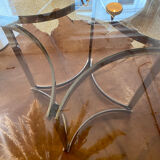 Round glass table 1970