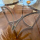 Round glass table, 1970