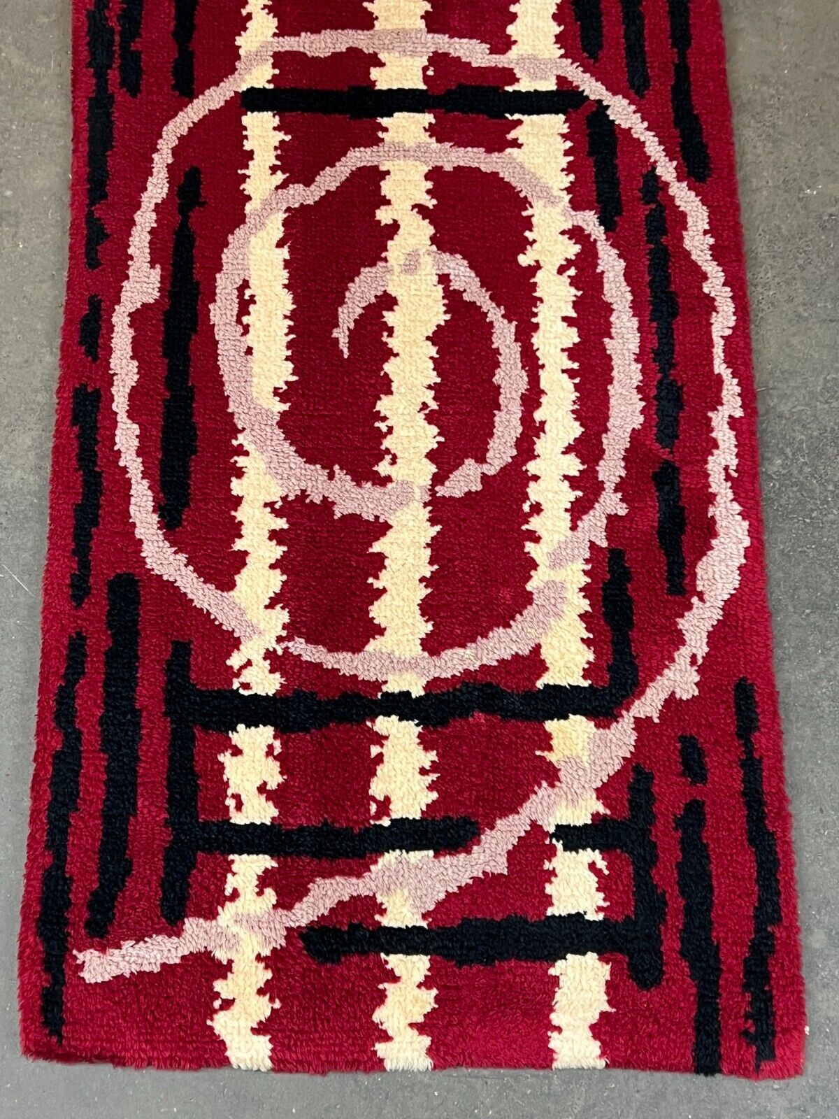 Rug danish design 60s 70s 90x180cm