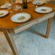 Art Deco farmhouse table