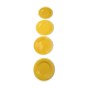 Set of yellow plates Charbonnier Salin-les-Bains