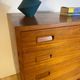 Vintage teak chest of drawers with four drawers – mid-century Scandinavian design
