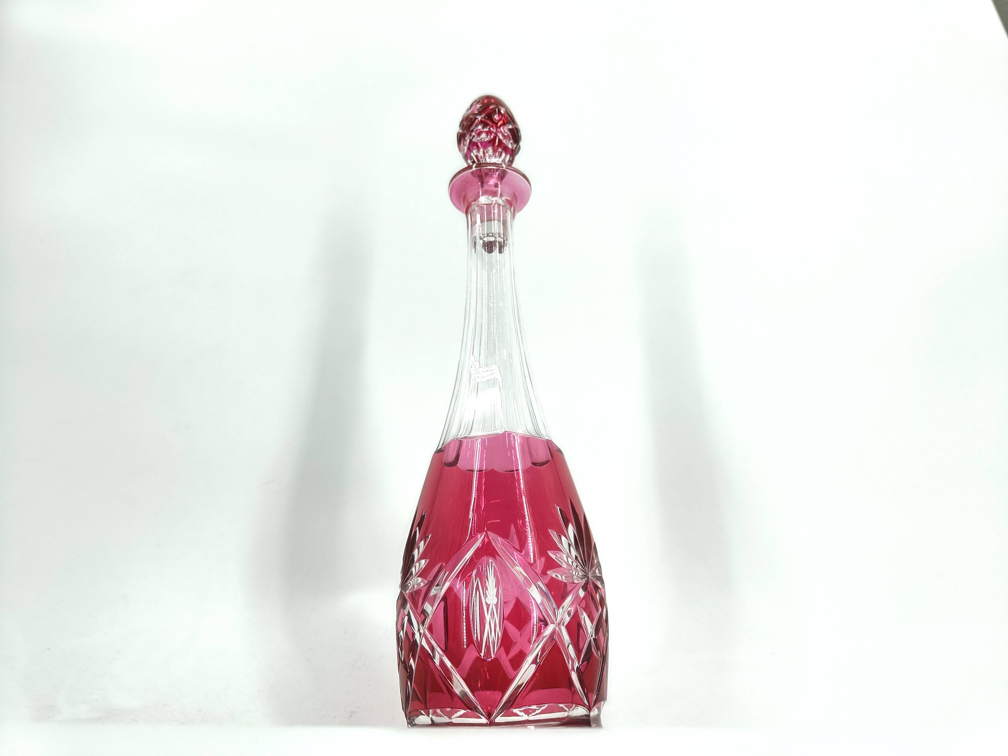 Crystal caraffe or decanters by Val Saint Lambert, 1960s