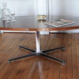 Coffee table in wood and metal foot Ilse
