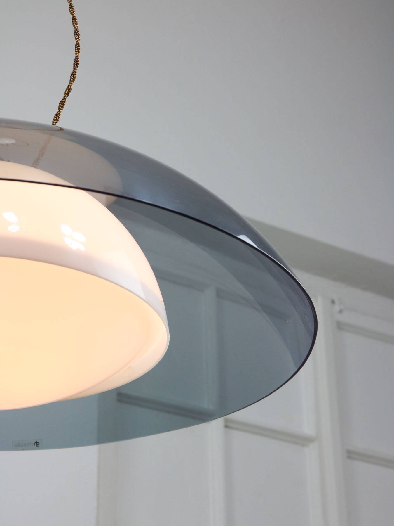 Vintage Blue Ufo Space Age Lamp from Guzzini, 1970s