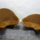 Meditation lotus armchair rattan braided 70s