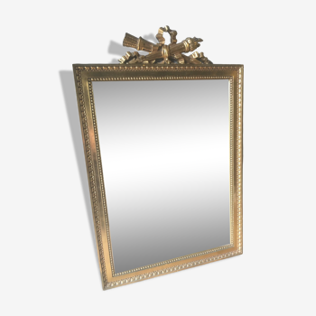 Golden mirror style Napoleon iii 70x46