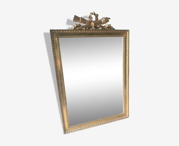 Miroir doré de style Napoleon III 70x46cm