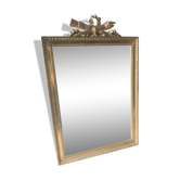 Golden mirror in Napoleon III style 70x46cm