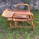Old rattan armchair