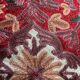 Hand-embroidered silk cushion cover from Kashmir, medallion pattern, 40x40 cm.