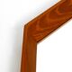 Very nice 1960s octagonal teak wall mirror | 45cm