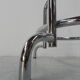 Standing chrome-plated Tubax coat rack