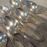 11 silver-plated coffee spoons SFAM Louis XVI musical attributes