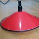 Rolly red enameled canvas pendant light 42 cm