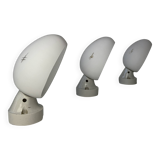 Lot of 3 old vintage slanted wall lights
