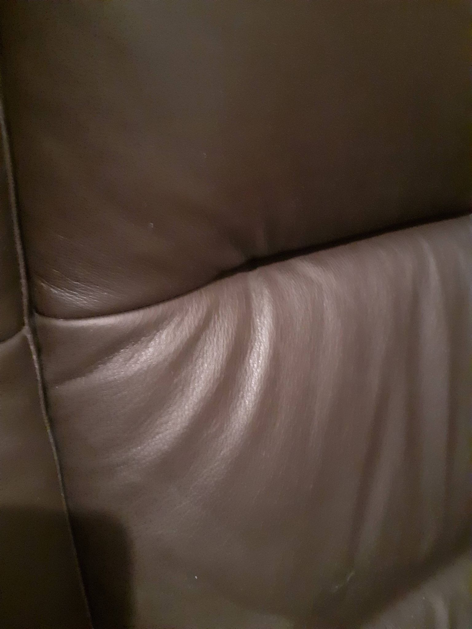 Sofa 2 places Stressless seat ultra comfort, leather Noblesse-Brown, sofa of high quality.