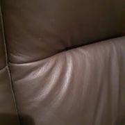 Sofa 2 places Stressless seat ultra comfort, leather Noblesse-Brown, sofa of high quality.