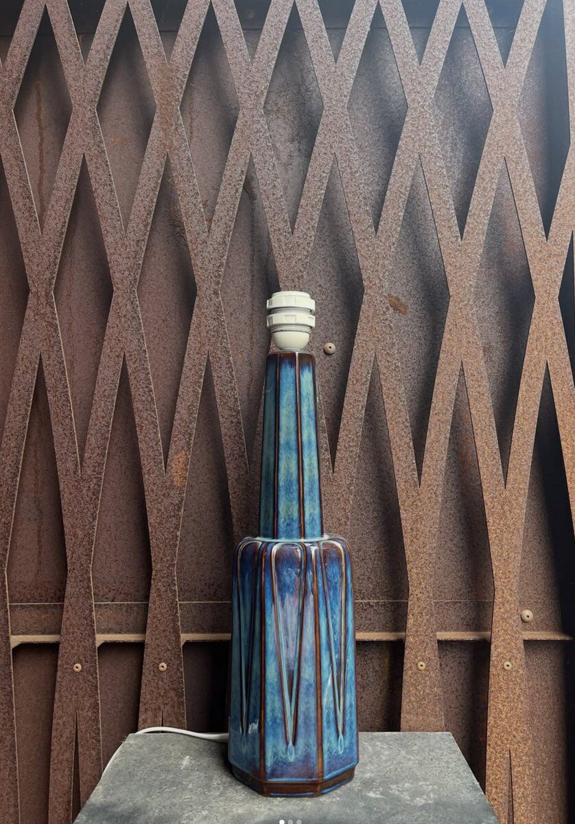 Stoneware lamp by Einar Johansen for Søholm, Denmark, 1960s