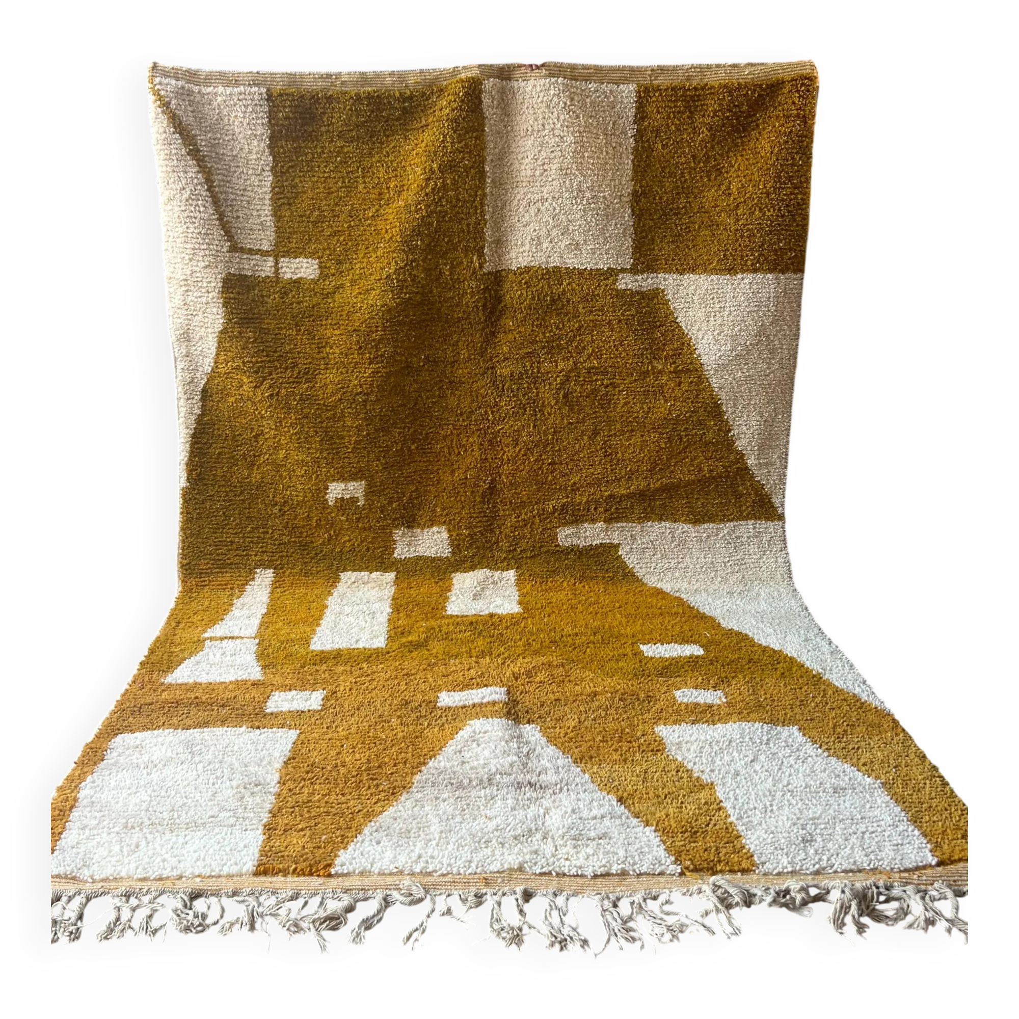 Moroccan wool rug handwoven 2.5x1.5 m