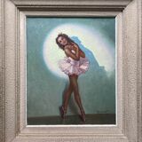 Table HST "Young dancer" André DAVID (XIX-XX) Opera