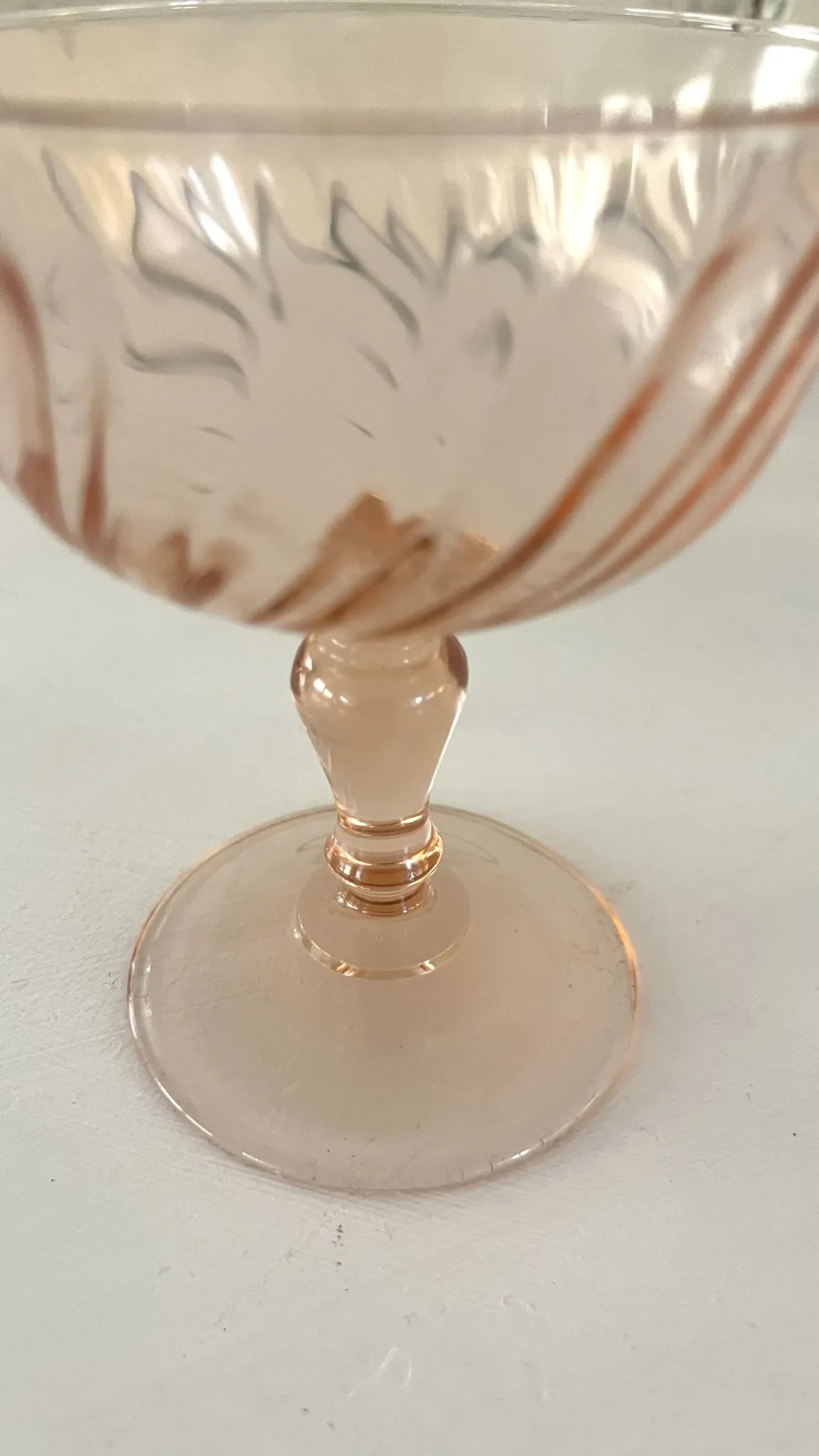 Champagne glasses – Vintage French Glass Set of 4