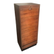 Vintage mid century wooden curtain binder cabinet