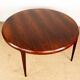Danish round rosewood coffee table model 283 by Johannes Andersen.