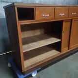 Vintage Store Counter | Retro Display Cabinet | Stylish Mid-Century Shop