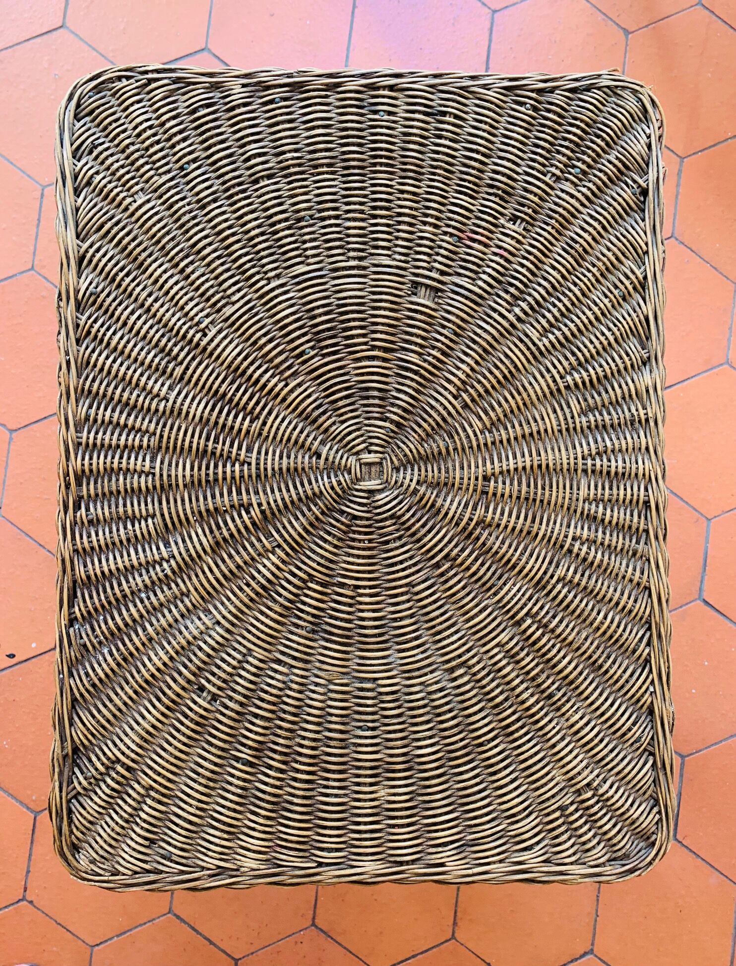 Vintage rattan coffee table