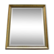Mirror 70 x 60 cm beveled rectangular Golden wood