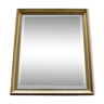 Miroir 70x60 cm biseauté  bois doré rectangulaire