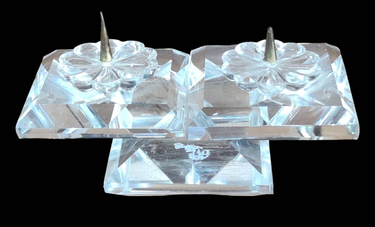 Old Swarovski crystal candle holder