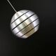 Silver pendant lamp, Danish design, 1970s, production: Denmark