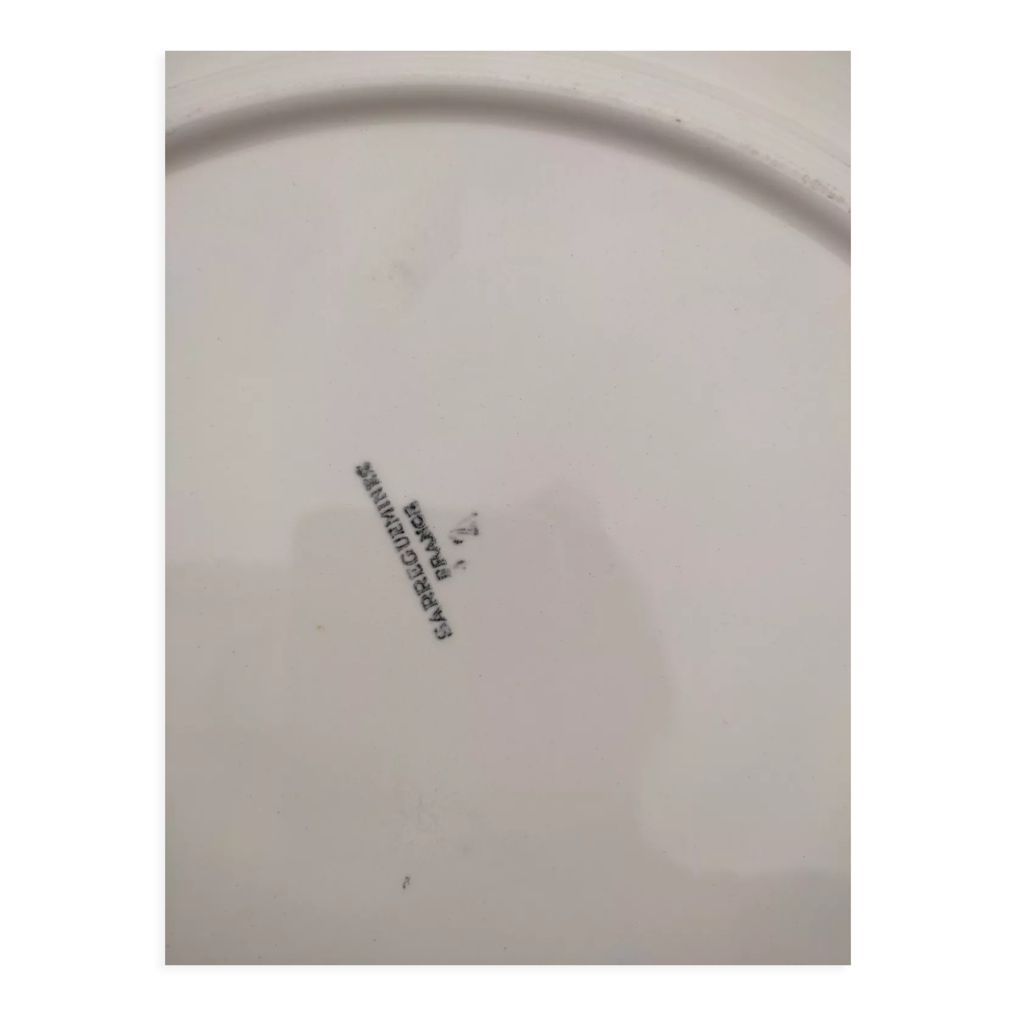 2 Yellow checkered dishes Sarreguemines