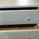 Commode parisienne shaby verte